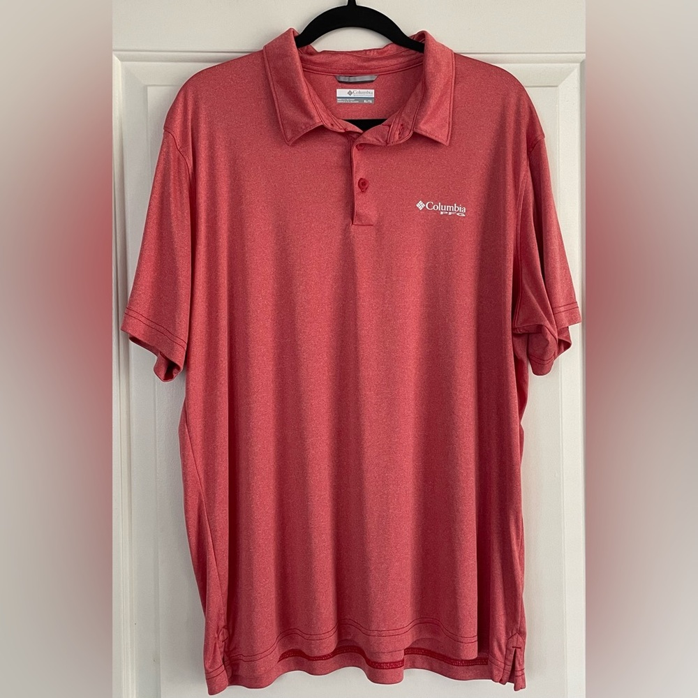 Columbia Men's Polo Shirt in Rich Red